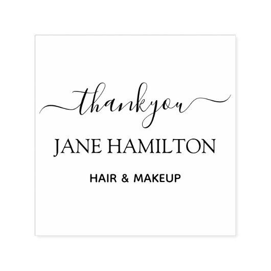 Tampon Auto-encreur Timbre auto-encastré du Merci personnalisé (Design)