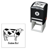 Tampon Auto-encreur Timbre auto-encastré du profil de vache (En situation)