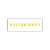 Tampon Auto-encreur Timbre auto-encastré Hanky Code - Jaune (Design)