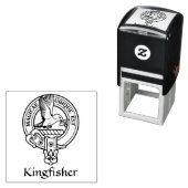 Tampon Auto-encreur Timbre auto-encastré Kingfisher Crest (En situation)