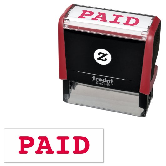 Tampon Auto-encreur Timbre auto-encastré payé (En situation)