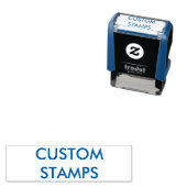 Tampon Auto-encreur Timbre auto-encastré personnalisé de 1,4 po x 0,4  (En situation)