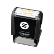 Timbre auto-encastré personnalisé de 1,4 po x 0,4 