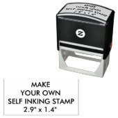 Tampon Auto-encreur Timbre auto-encastré personnalisé de 2,9 po x 1,4 (En situation)