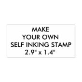 Tampon Auto-encreur Timbre auto-encastré personnalisé de 2,9 po x 1,4 (Design)