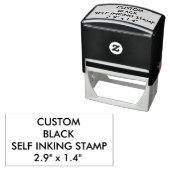 Tampon Auto-encreur Timbre auto-encastré personnalisé de 2,9 po x 1,4  (En situation)