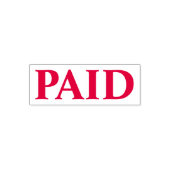 Tampon Auto-encreur Timbre auto-encastré simple encadré Office PAYÉ (Design)