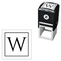 Timbre auto-encastré unique avec votre monogramme