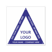 Tampon Auto-encreur Timbre auto-encrage du triangle d'adresses personn (Design)