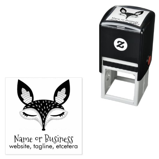 Tampon Auto-encreur Timbre auto-encre Lil Foxie (En situation)