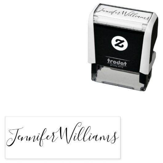 Tampon Auto-encreur Timbre auto-encre personnalisé signature personnal (En situation)