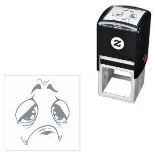 Tampon Auto-encreur Timbre auto-encreur de visage Emotican