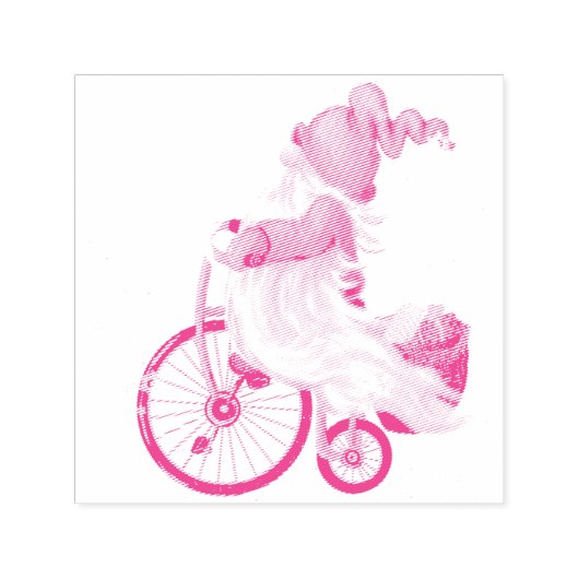 Tampon Auto-encreur Timbre autocollant de Noël Gnome mignon (Design)