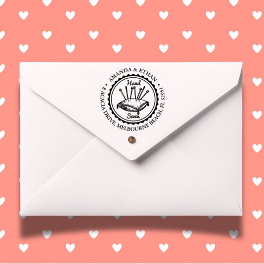 Tampon Auto-encreur Timbre autocollant du thème de couture à la main