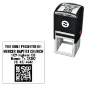 Tampon Auto-encreur Timbre automatique de l'église Mercer Baptist (En situation)