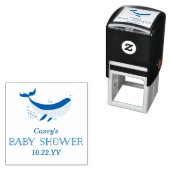 Tampon Auto-encreur Timbre Baby shower Marine Life (En situation)