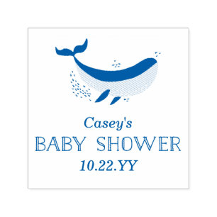 Tampon Auto-encreur Timbre Baby shower Marine Life
