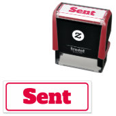 Tampon Auto-encreur Timbre Bureau d'affaires personnalisé envoyé (En situation)