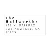 Tampon Auto-encreur Timbre caoutchouc simple pour l'adresse de retour (Design)