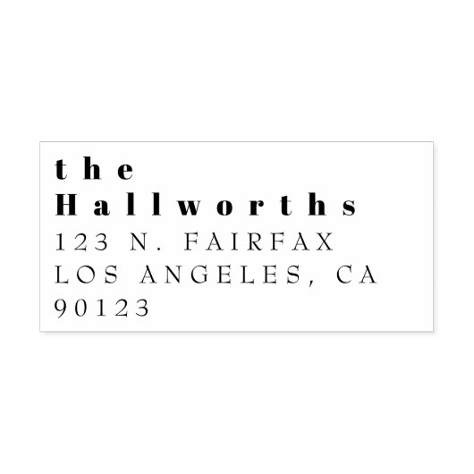 Tampon Auto-encreur Timbre caoutchouc simple pour l'adresse de retour  (Design)