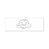 Tampon Auto-encreur Timbre citrouille Kawaii (Design)