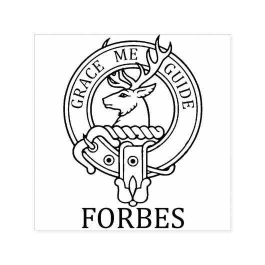 Tampon Auto-encreur Timbre Clan Forbes Crest (Design)