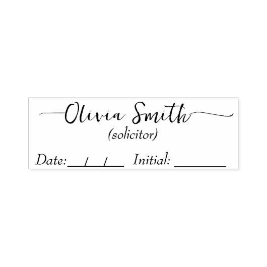 Tampon Auto-encreur Timbre commercial de signature personnalisée (Design)