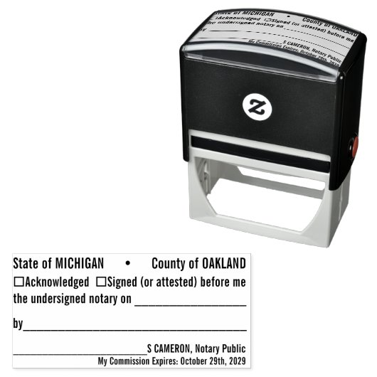 Tampon Auto-encreur Timbre d'accusé de réception (En situation)