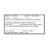 Tampon Auto-encreur Timbre d'accusé de réception public notaire standa (Design)