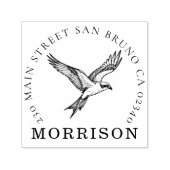 Tampon Auto-encreur Timbre d'adresse de famille Osprey - Patrimoine en (Design)