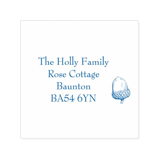 Tampon Auto-encreur Timbre d'adresse de maïs (Design)