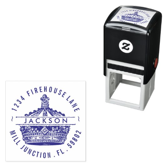 Tampon Auto-encreur Timbre d'adresse de retour auto-encaissable de Kin (En situation)