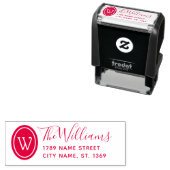 Tampon Auto-encreur Timbre d'adresse de retour automatique (En situation)