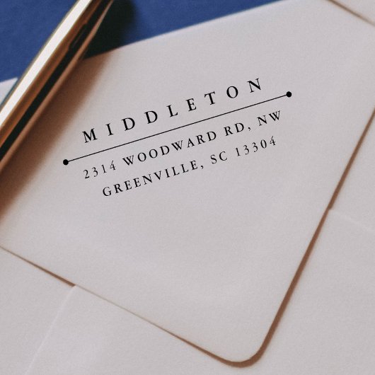 Tampon Auto-encreur Timbre d'adresse de retour automatique "classique"