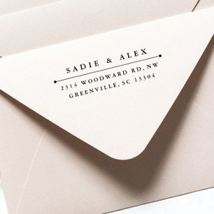 Tampon Auto-encreur Timbre d'adresse de retour automatique "classique"