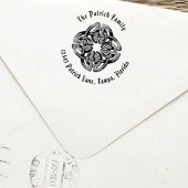 Tampon Auto-encreur Timbre d'adresse de retour Celtique Simple Rustiqu