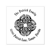 Tampon Auto-encreur Timbre d'adresse de retour Celtique Simple Rustiqu (Design)