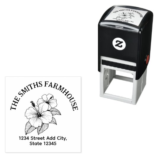 Tampon Auto-encreur Timbre d'adresse de retour Hawaii (En situation)