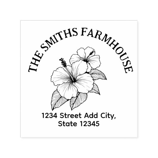 Tampon Auto-encreur Timbre d'adresse de retour Hawaii (Design)