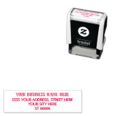 Tampon Auto-encreur Timbre d'adresse de retour personnalisé (En situation)