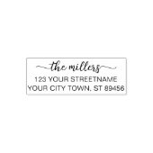 Tampon Auto-encreur Timbre D'Adresse De Retour Personnalisé Avec Polic (Design)