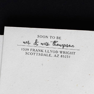 Tampon Auto-encreur Timbre d'adresse de retour personnalisé pour les i