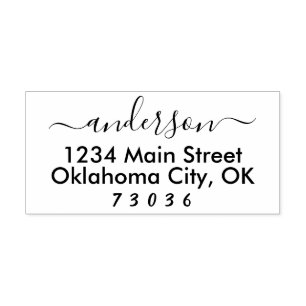 Tampon Auto-encreur Timbre d'adresse de retour personnalisée auto-alim