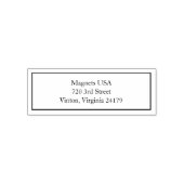 Tampon Auto-encreur Timbre d'adresse de retour professionnel - auto-al (Design)