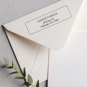 Tampon Auto-encreur Timbre d'adresse de retour simple