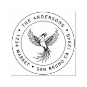 Tampon Auto-encreur Timbre d'adresse montante Phoenix (Design)