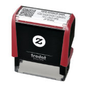 Tampon Auto-encreur Timbre d'adresse personnalisé avec code QR (Produit)