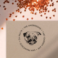 Timbre d'adresse, timbre d'adresse du chien Carlin