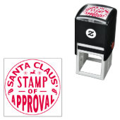 Tampon Auto-encreur Timbre d'approbation du Père Noël Funny v3 (En situation)