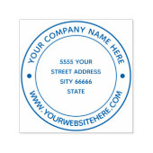 Tampon Auto-encreur Timbre d'auto-connexion circulaire d'adresse profe (Design)